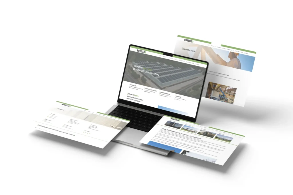 Sito web di Novello Case in Legno realizzato da MB Design