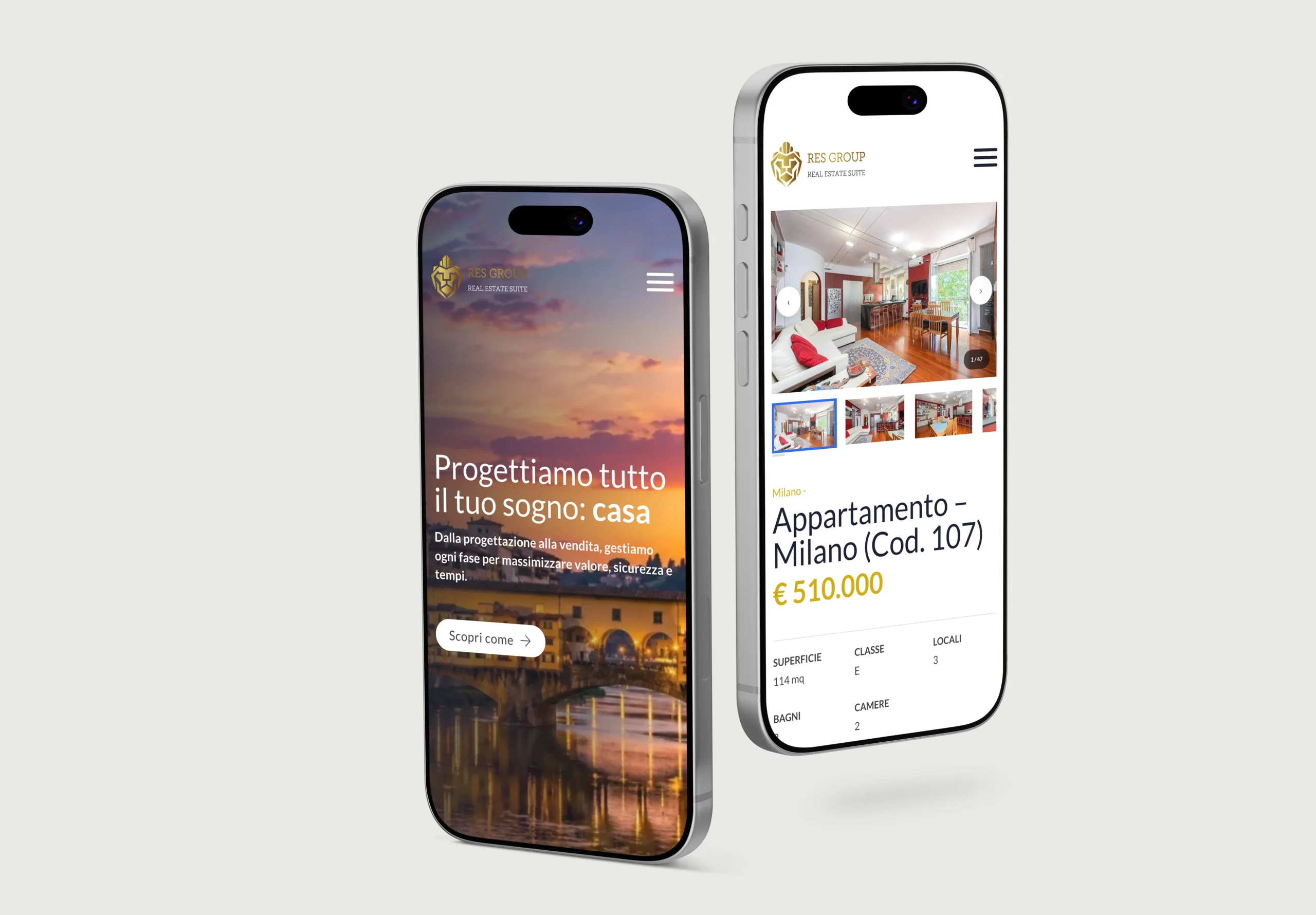 Sito web Res Group - Progetto MB Design