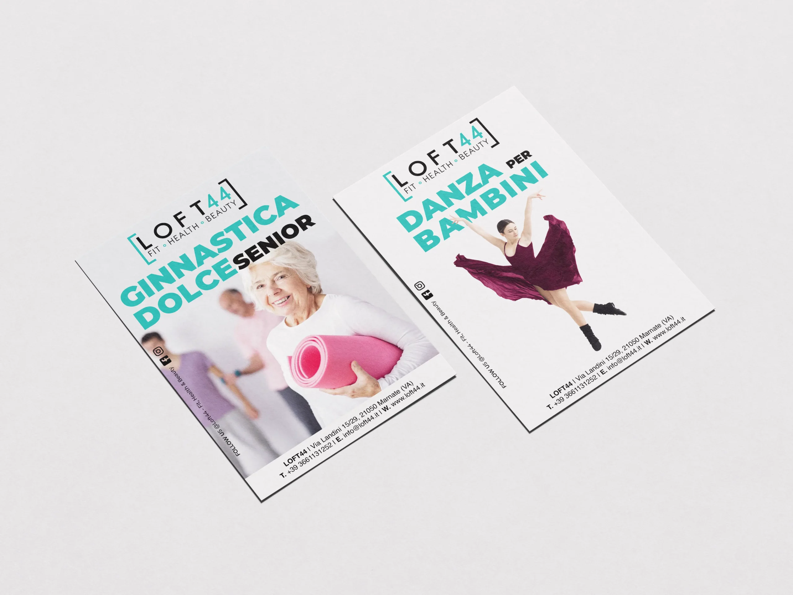 Volantino per centro benessere – progetto Loft44