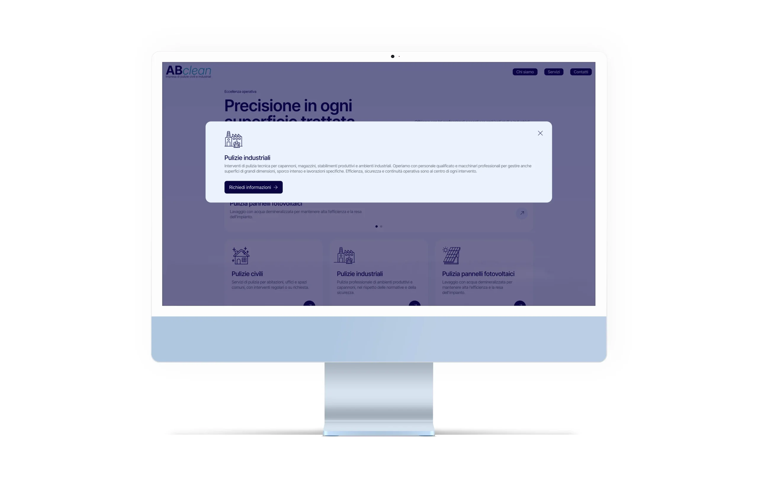 Sito web per impresa di pulizie - MB Design